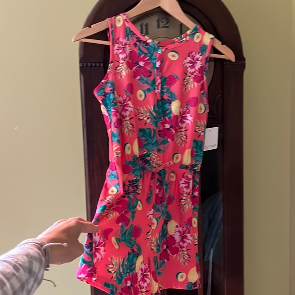 Girls tropical romper (14/16) - Picture 1 of 2